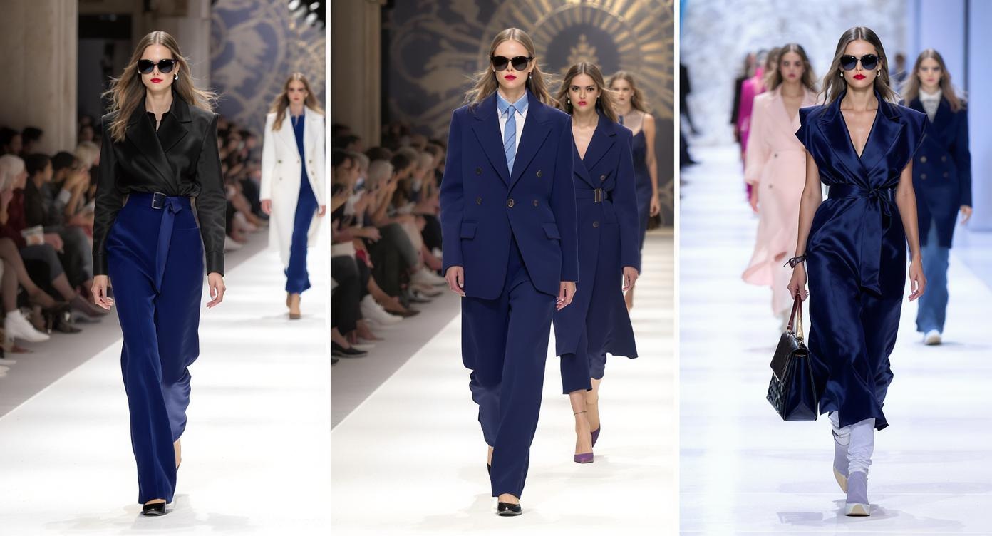 Navy blue 2025 fashion trends