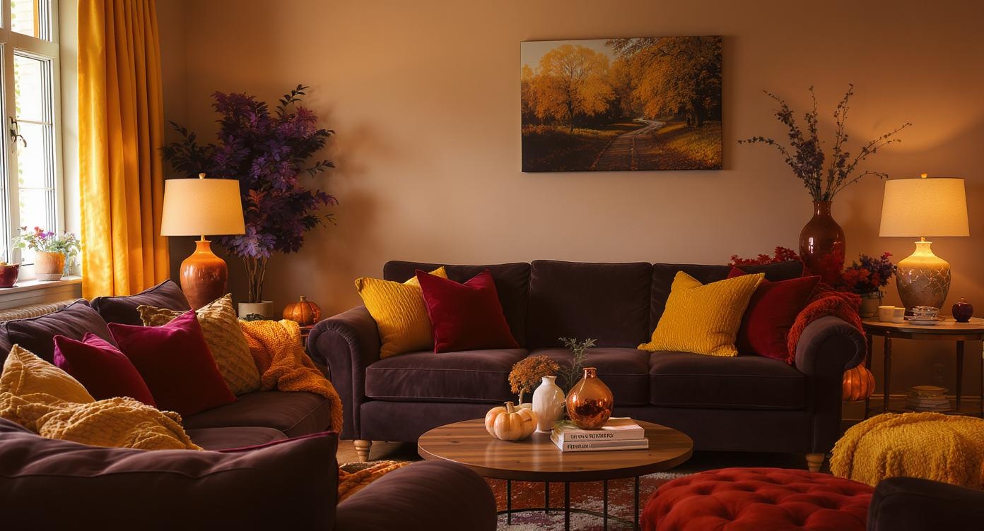 October home decor autumn colors interior