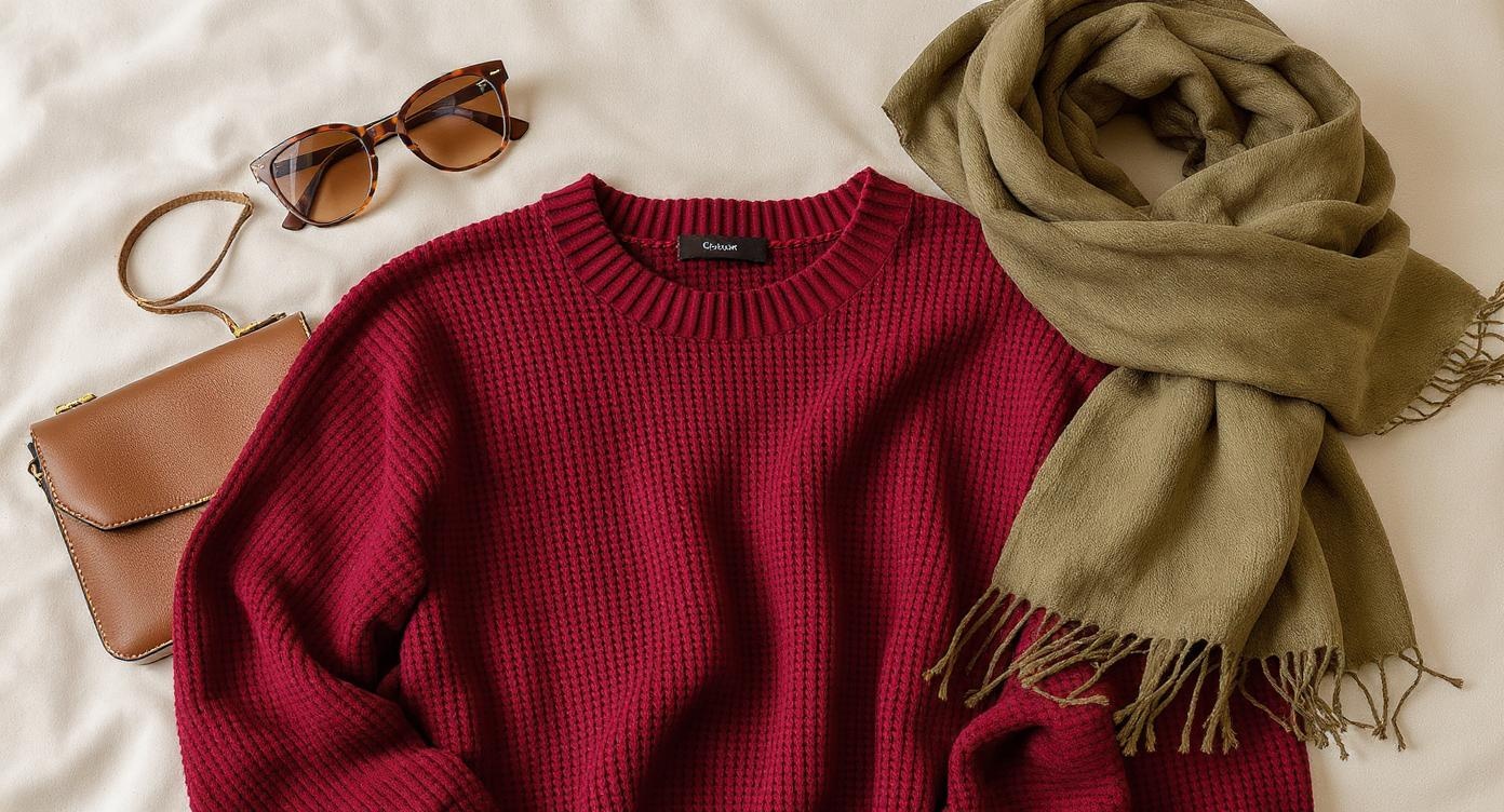 October outfit styling warm colors