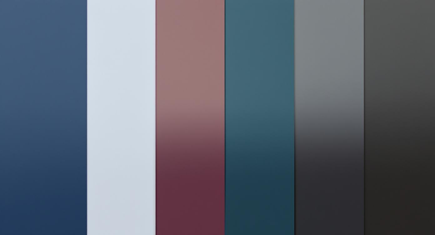 Deep summer colors showing navy blues, burgundy, and rich plums