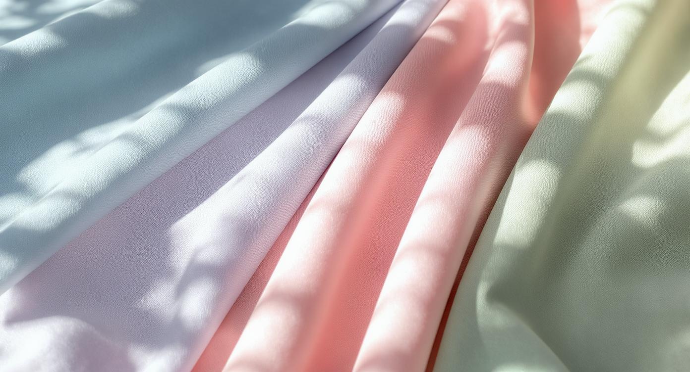 Soft summer color swatches showing muted blues, lavender grays, and dusty roses