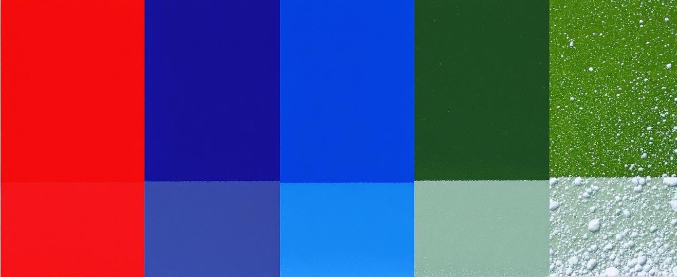 Winter color palette with bold cool colors